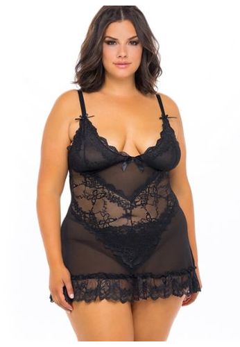 Olivia plus size nachtpon