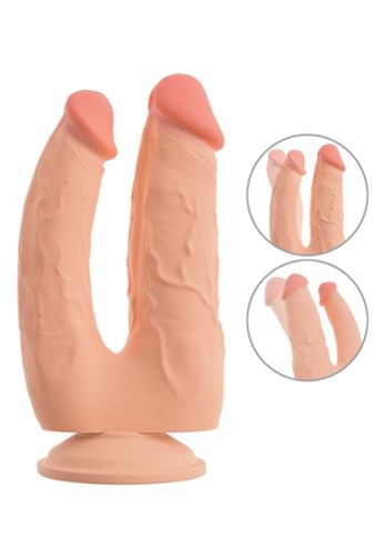 Flexible Realistic Double Dildo for Strap On Harness