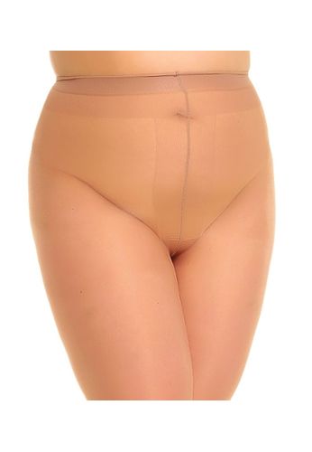 Collant Ouvert Grande Taille - Transparent Brillant 20 Denier