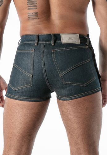 Sexy Herren-Shorts aus Jeans mit seitlicher Öffnung