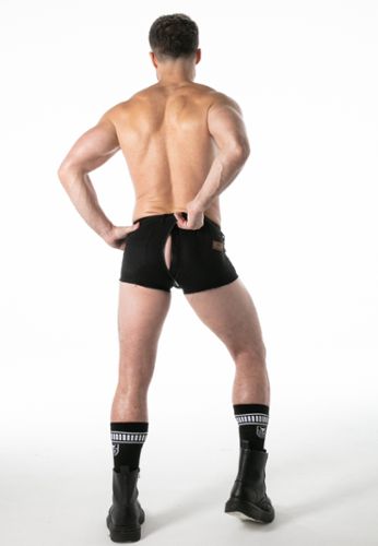 Sexy Herren-Boxer aus Jeans mit durchgehendem Reißverschluss