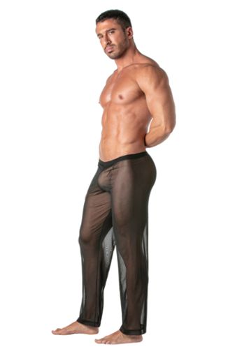 Sexy Herren-Hose transparent aus fließendem Mesh