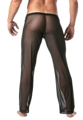 Sexy Herren-Hose transparent aus fließendem Mesh
