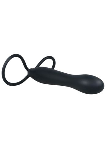Dildo Couple en Silicone avec Double Anneau 15 cm