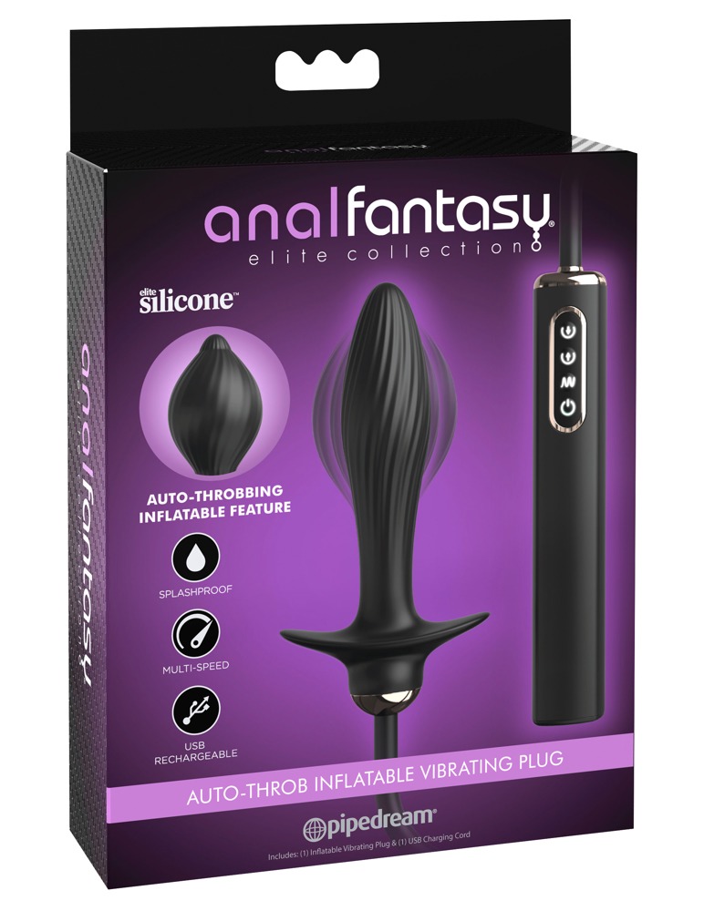 Auto-Throb Inflatable Anal Vibrator - Automatic Rhythmic Pumping
