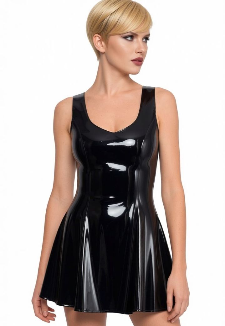 Robe Courte en Vinyle