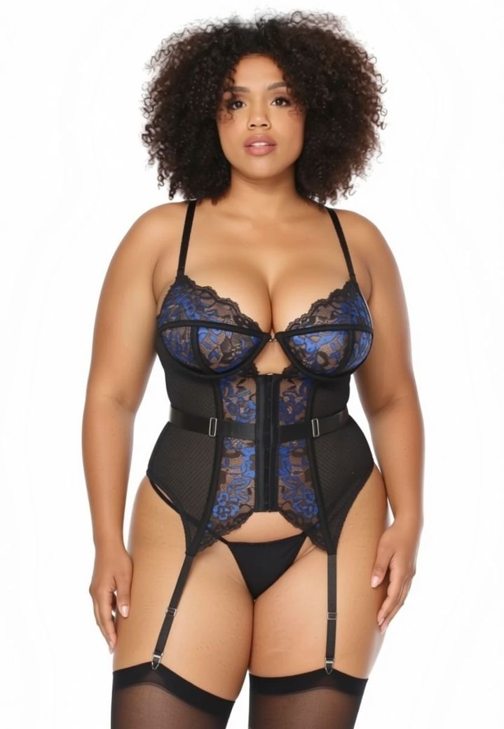 Corpete e tanga Blue Lagoon