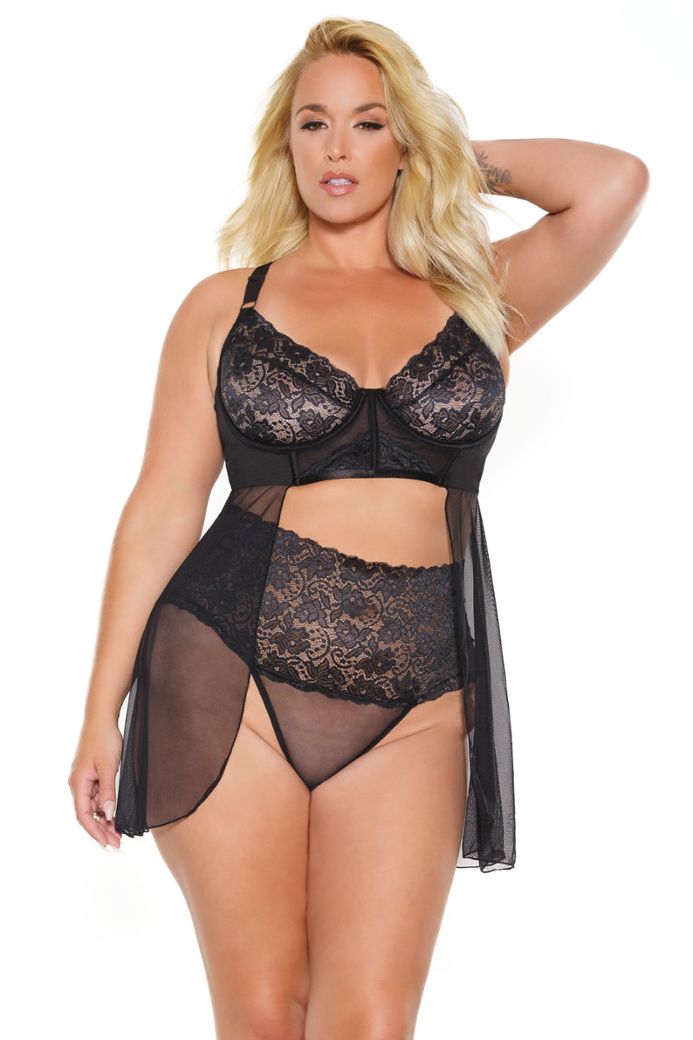 Sexy set met perfecte ondersteuning