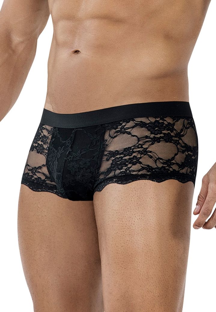 Trunk in pizzo semitrasparente per un look seducente e comodo ogni giorno