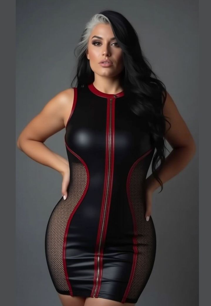 Scarlett Désir Dress - Sculpting elegance with a full-length zip