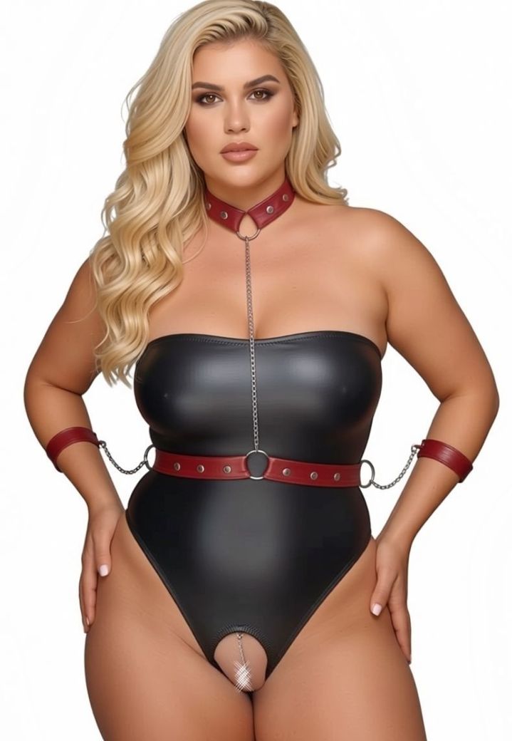 Body Bondage ouvert sans bretelles