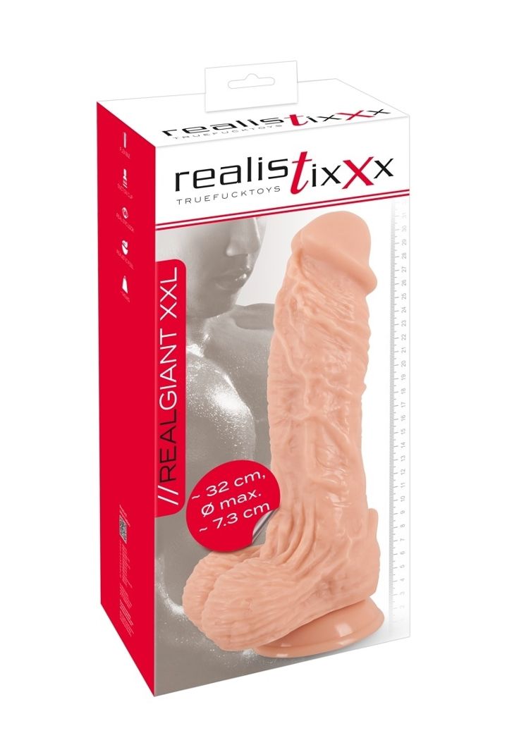 Dildo XXL Réaliste à Ventouse