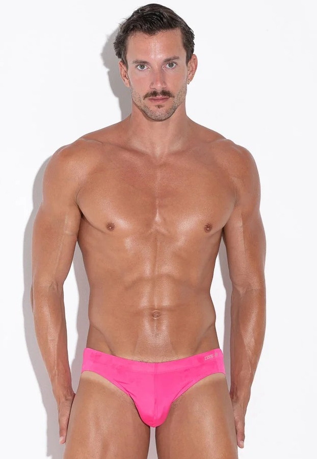 Low-Cut Herren-Swim-Bikini-Slip mit flacher Kordel