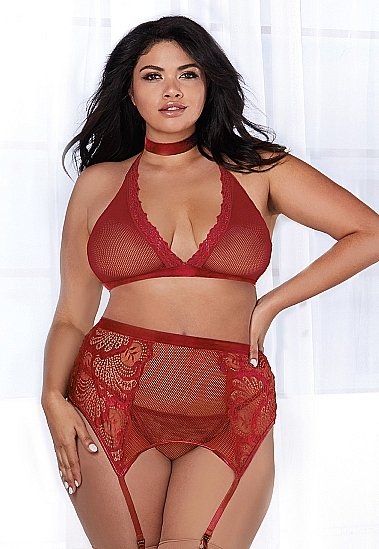 Σετ από δαντέλα Passion Fishnet