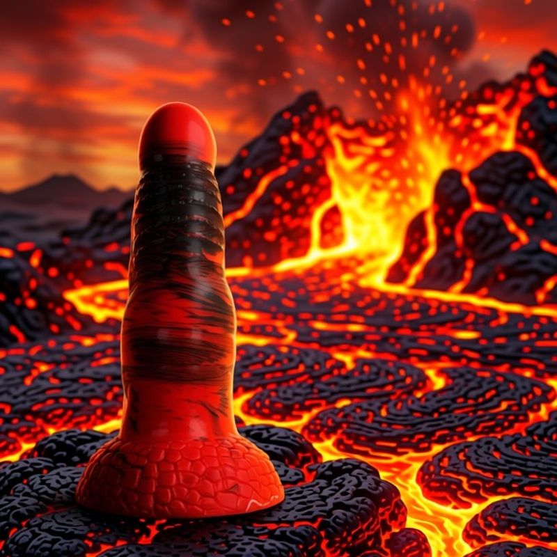 Agnis Dildo Fantasy Feu Carmesí