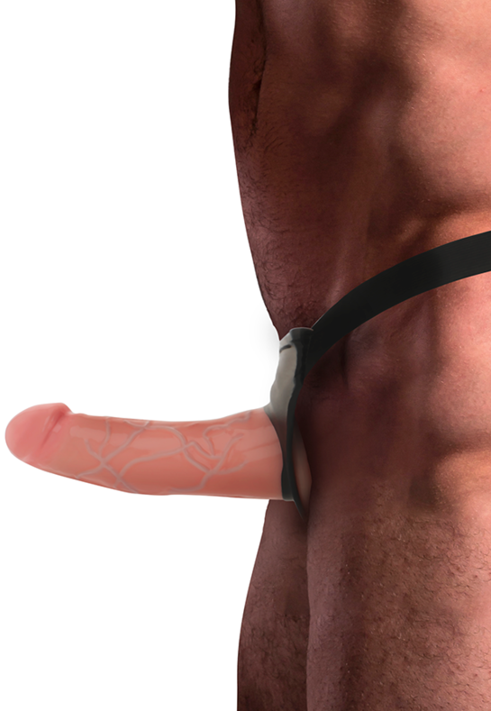 Imbracatura con dildo in silicone 16 cm - Per una dominazione sensuale