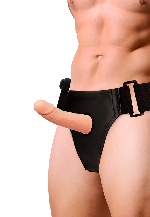 Arnês oco vibratório Marcos - Dominação sensual