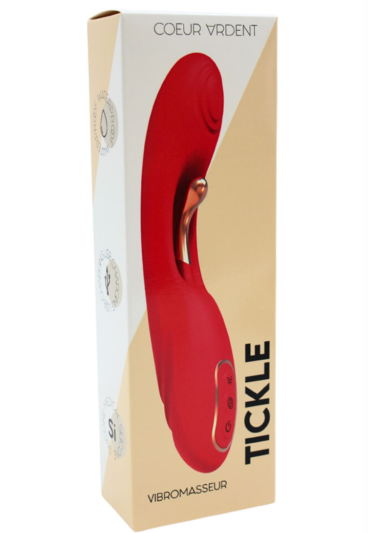 Vibromasseur point G TICKLE (2 zones, 18 modes, waterproof)
