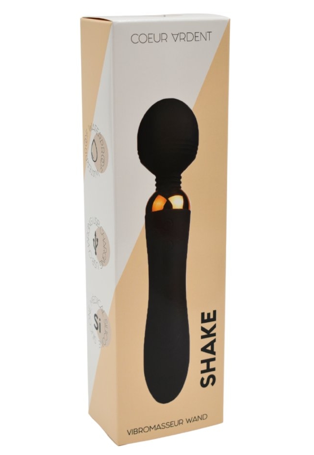 Wand vibromasseur 2-en-1 SHAKE (2 moteurs, 18 modes, waterproof)