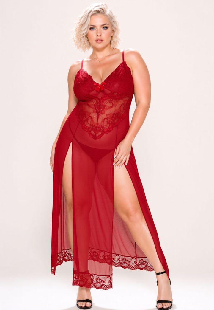 Nuisette longue Scarlet Romance