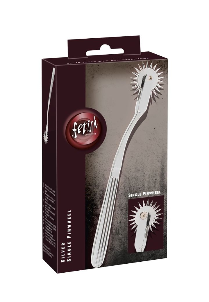 Roue à picots fétichiste argentée, 1 rangée (pointes 7 mm)