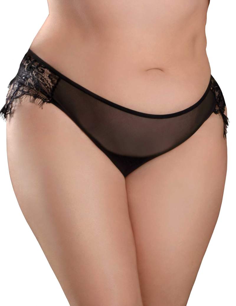 Slip mit ferngesteuertem Dildo und Gleitmittel