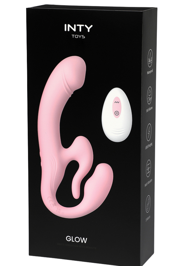 Strapon Glow pink Collection Girly : Speciale piacere di coppia telecomandato