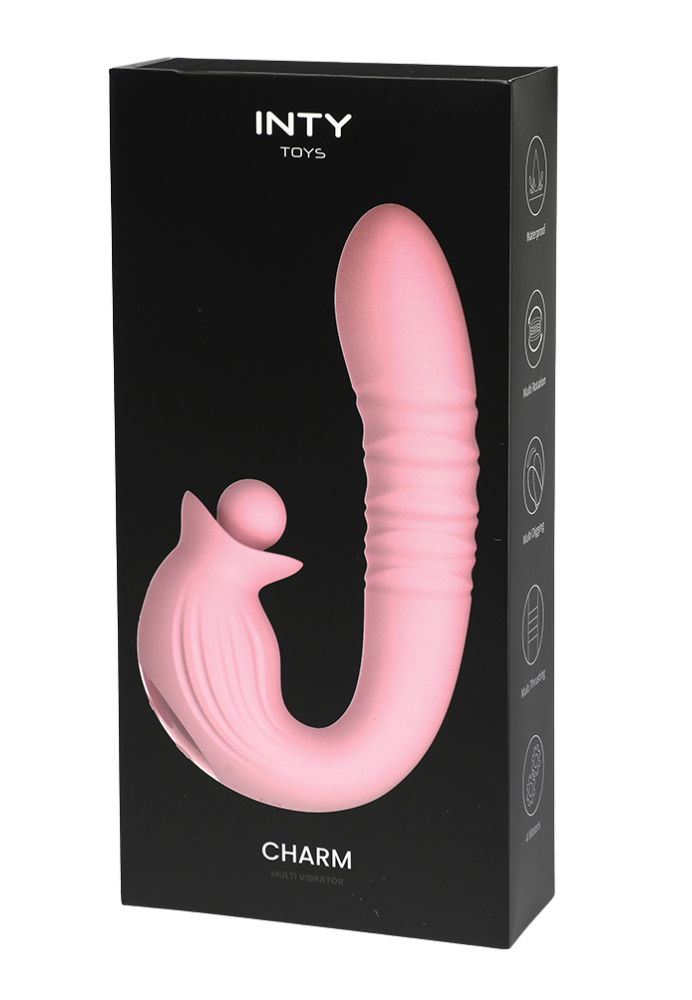 Vibratore multifunzione Charm pink - Stimolazione extra del clitoride