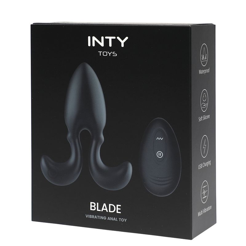 Vibrador anal con mando a distancia Blade: domina el placer
