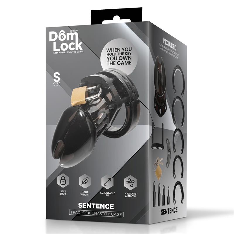 Domlock Sentence nera: mettete il desiderio sotto chiave, con controllo totale