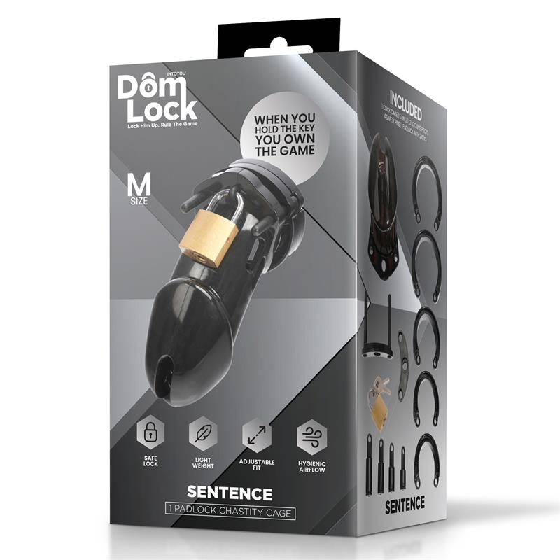 Domlock Sentence nera: mettete il desiderio sotto chiave, con controllo totale