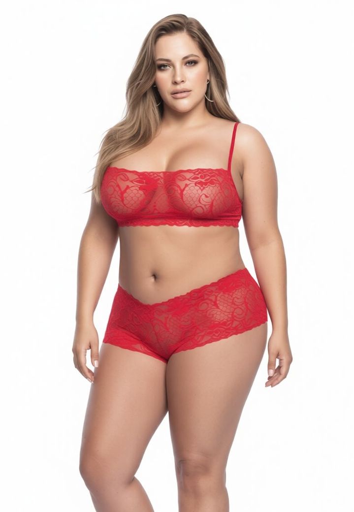 Ensemble Riverside : Dentelle Élastique et Shorty Assorti