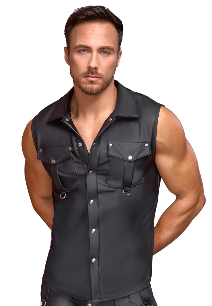 Αμάνικο Πουκάμισο Μαύρο - Ανέλια σε D