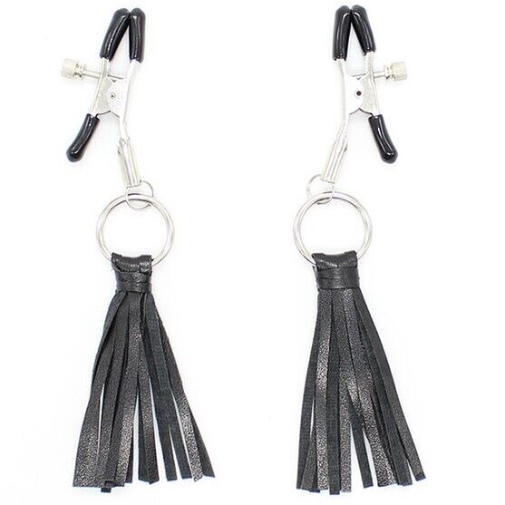 Leatherette nipple clamps