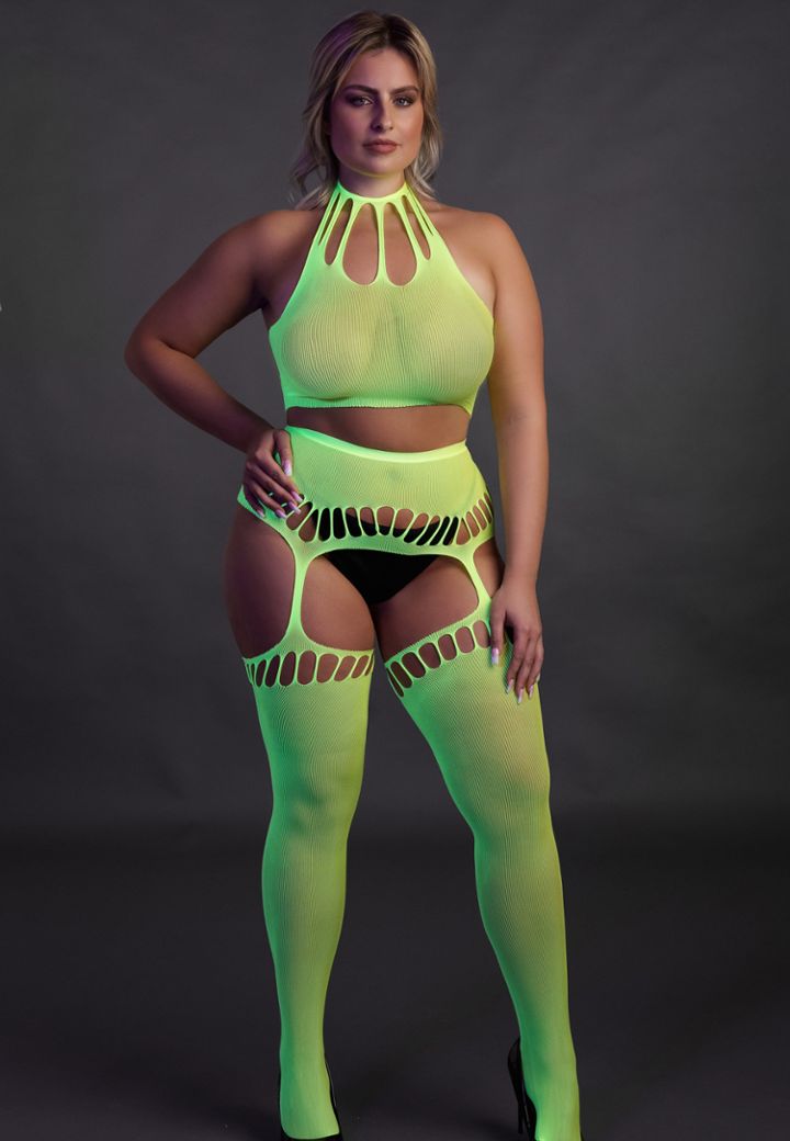 Conjunto de cintos de ligas Glow