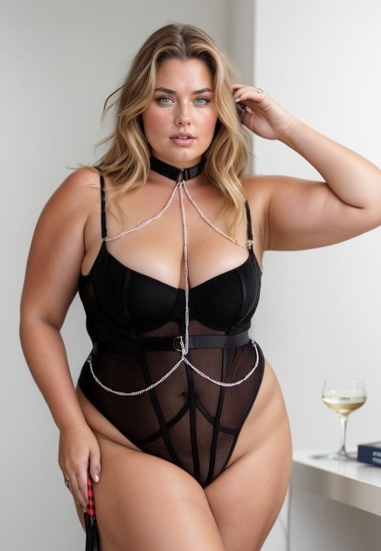 Evianne Body Harness - Netz und sinnlicher Neckholder