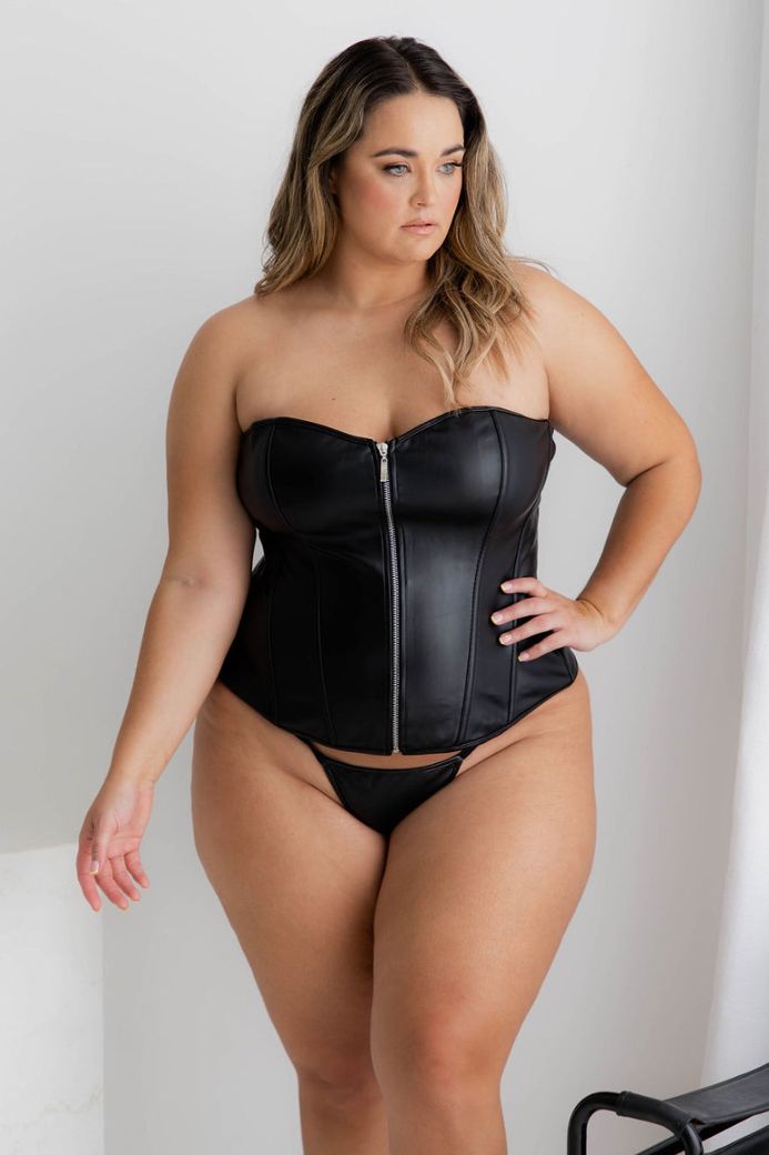 Bustier Vixen Similicuir - Silhouette di dominazione e sensualità