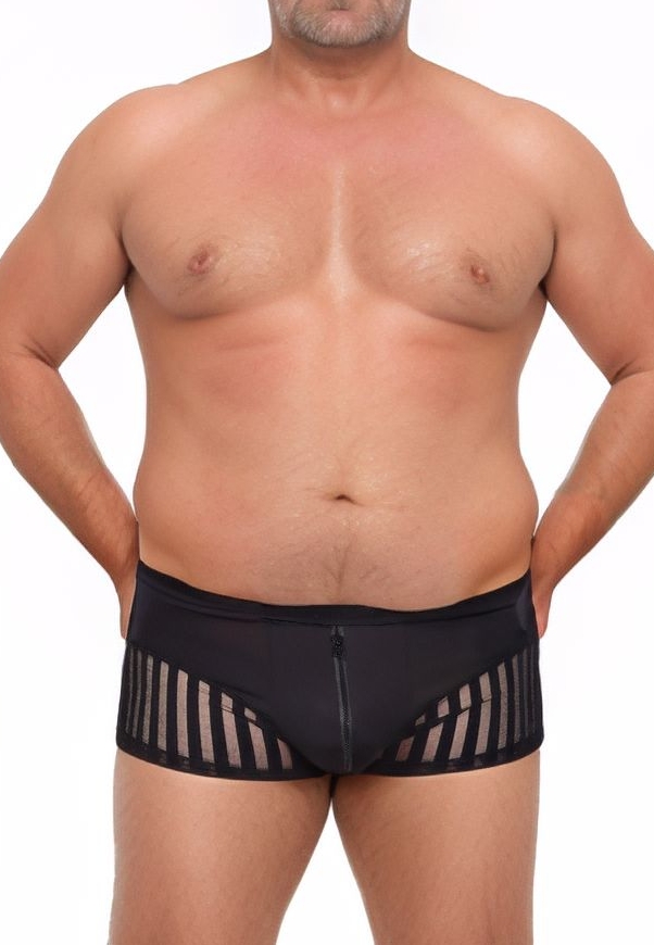 Boxershorts aus Mikrofaser mit Reißverschluss