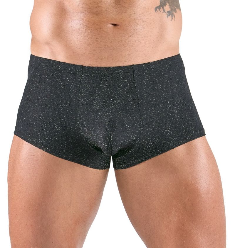 Herren Slip aus transparentem, silbernem Lurex - Glänzender Metalleffekt