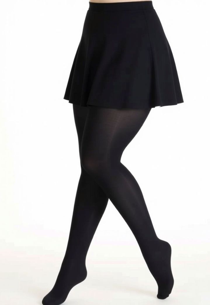 Collant noir opaque 70 deniers, essentiel chic