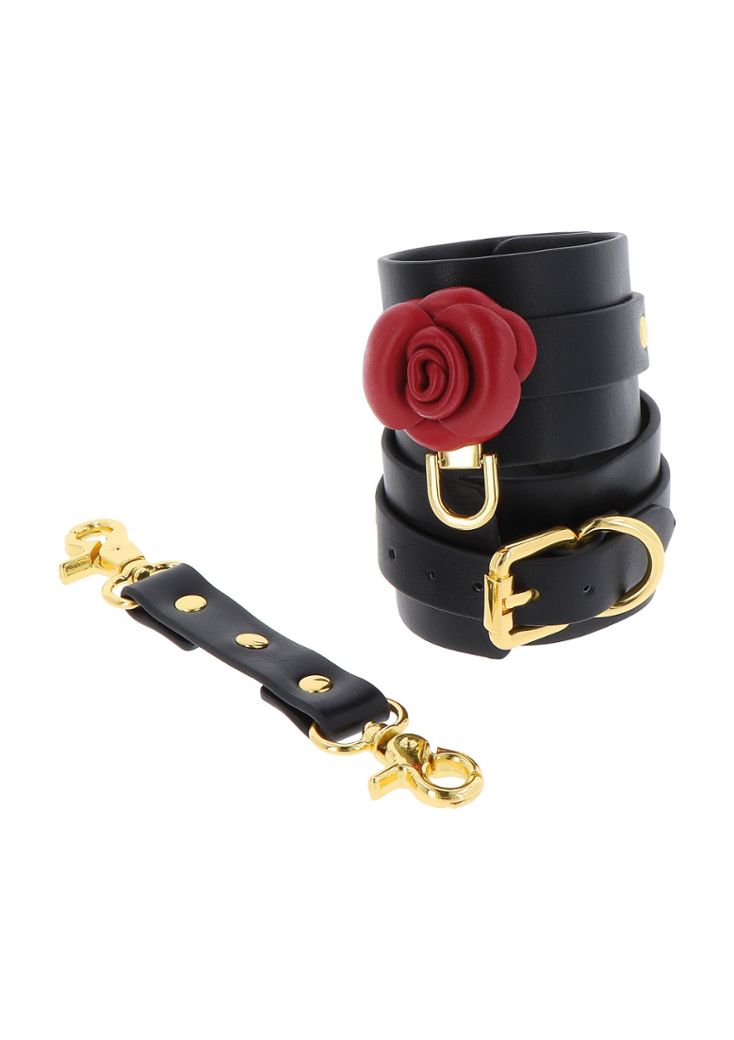 Wild Roses Wrist Cuffs - Elegance and Intensity