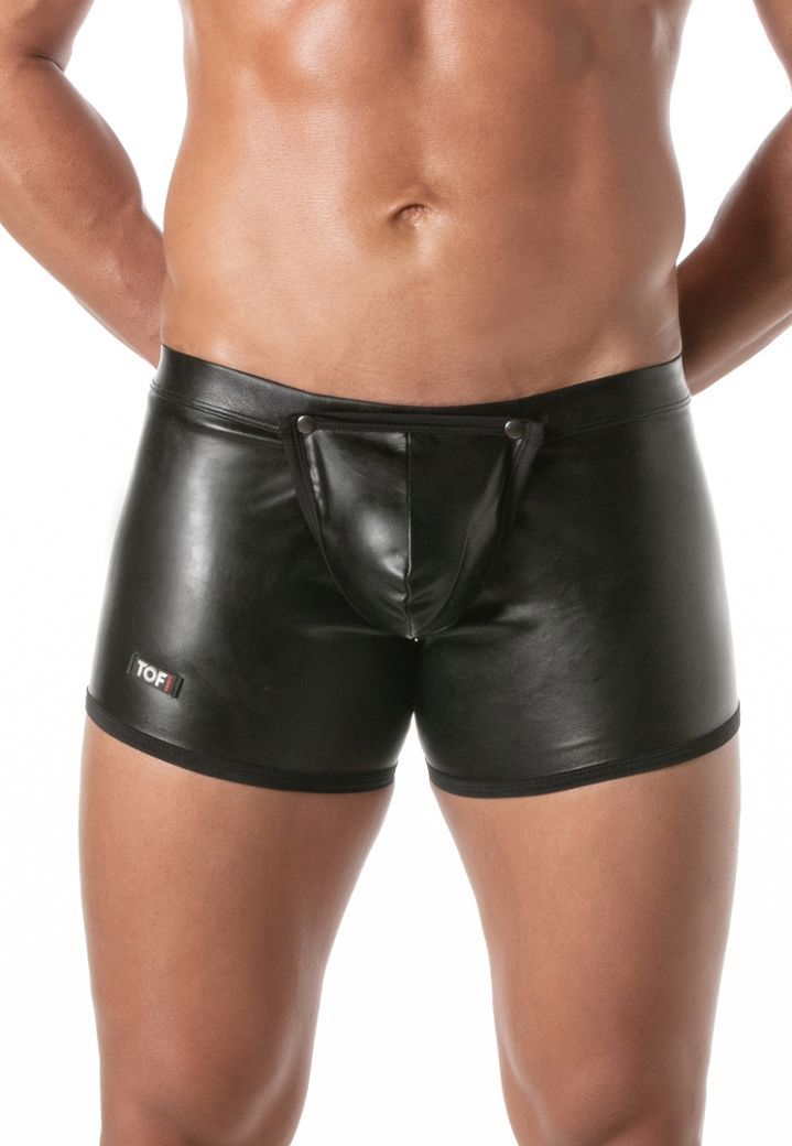 Boxer long homme datex effet cuir easy access avec poche avant amovible