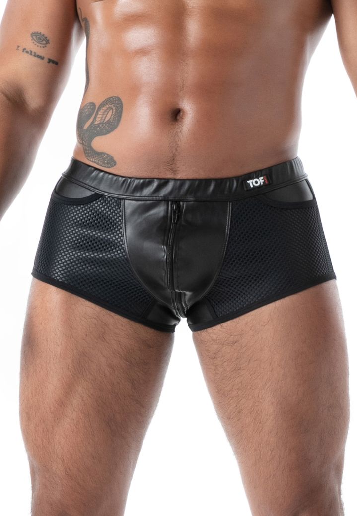 Drievoudige kinky slip met rits, een strakke, ultra-sexy look