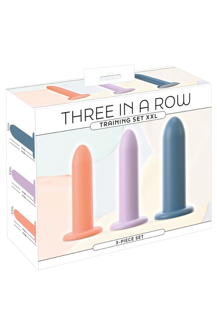Coffret 3 Dildos Progressifs en Silicone jusqu'à 5,7 cm